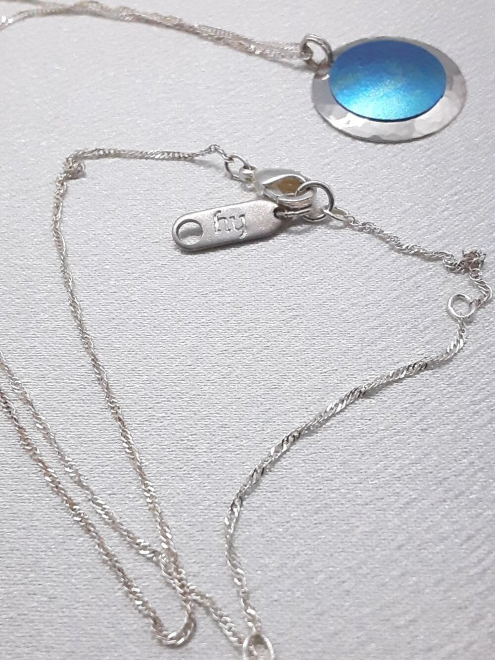 NEW Holly Yashi Blue/Green Nobium Pendant - Picture 5 of 13